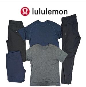 5 piece Men's Lululemon Bundle Size Large / 34 mix of Lululemon T-shirts Shorts